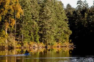 Kayaking in the fall